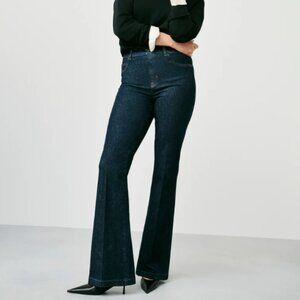 SPANX High Rise Tall Long Flare Stretch Denim